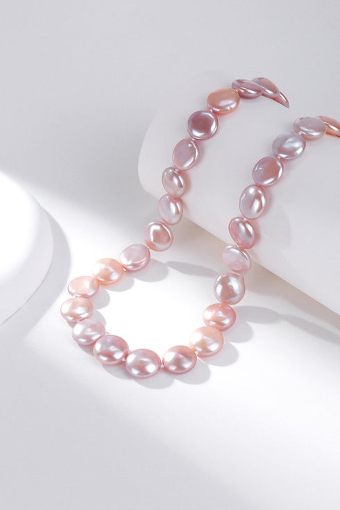 Pink Coin Baroque Pearl Strand Bracelet and Necklace (Purchase Individually) - House Of Pearls
